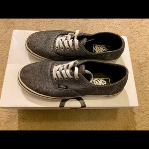 Dark grey lowtop vans